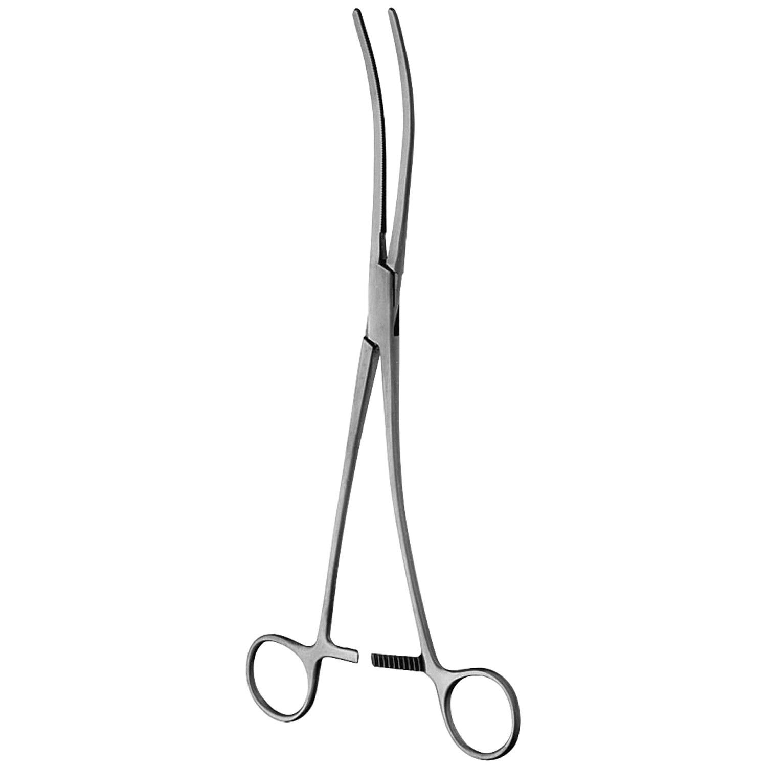 Fitzgerald Aortic Aneurysm Clamp, Slightly-Curved Cooley Jaws, 5 1/4" (13.2 Cm) Jaws, 13" (33.0 Cm)
